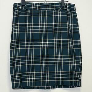 Carolina Belle Montreal Plaid Pencil Skirt Size 12
